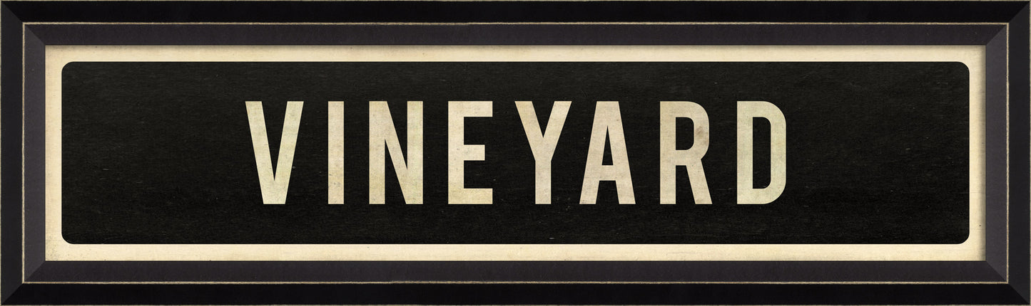 VINEYARD Sign