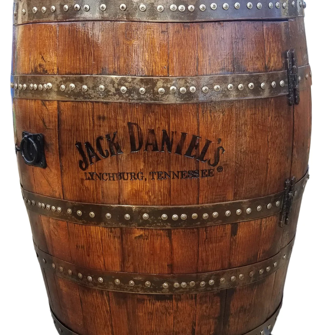 Whiskey / Wine Barrel Single Door Cabinet