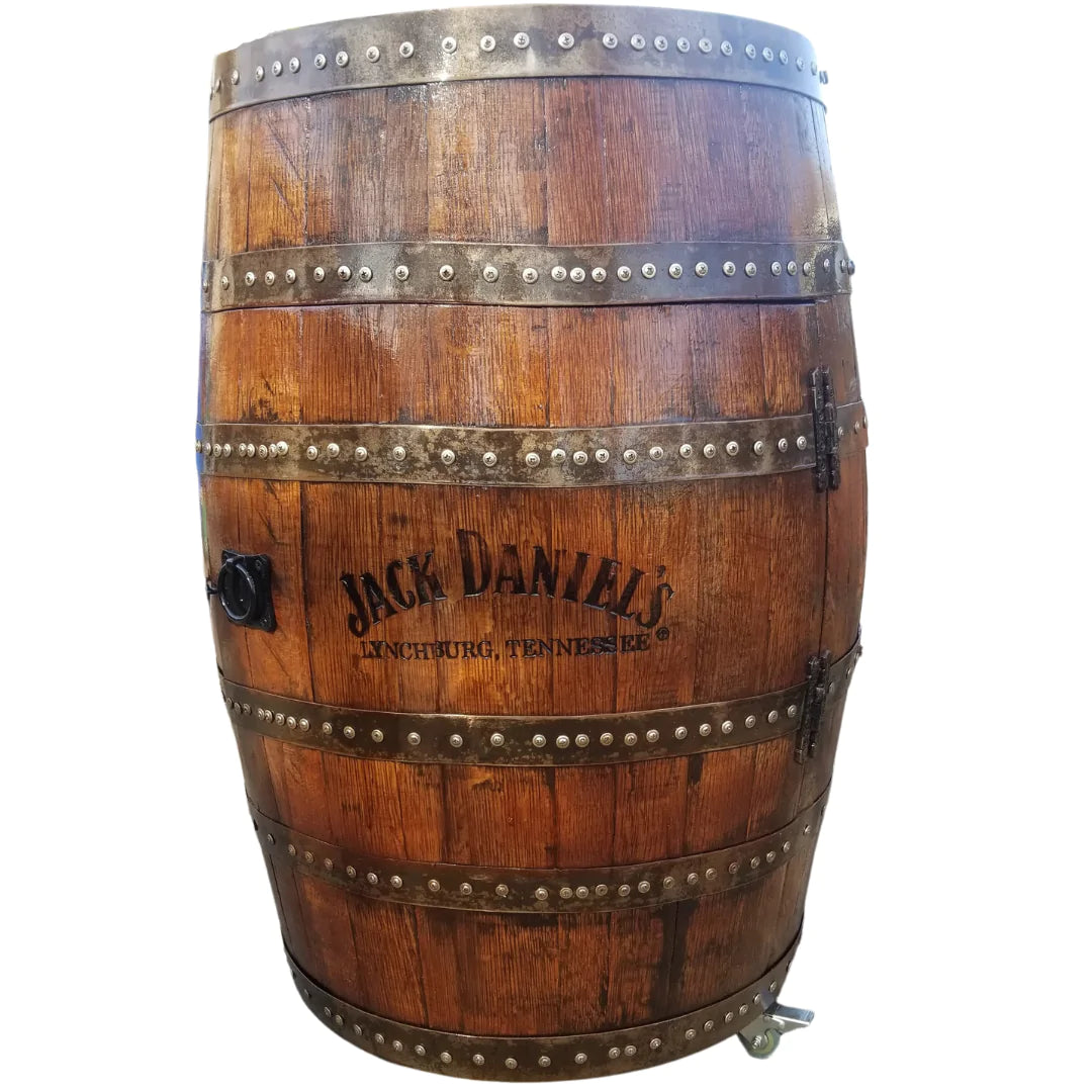 Whiskey / Wine Barrel Single Door Cabinet