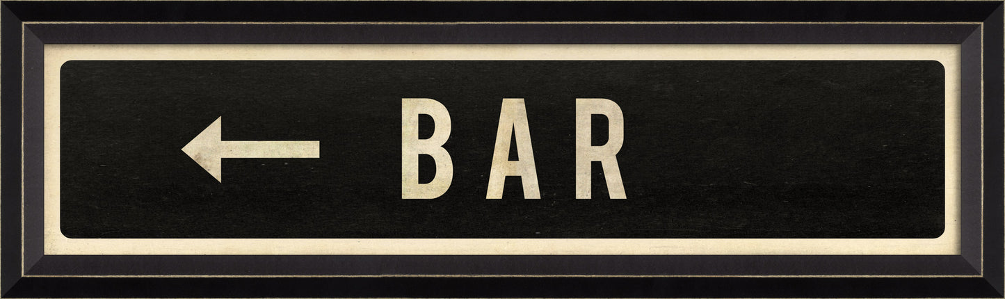 BAR with Left Arrow Sign