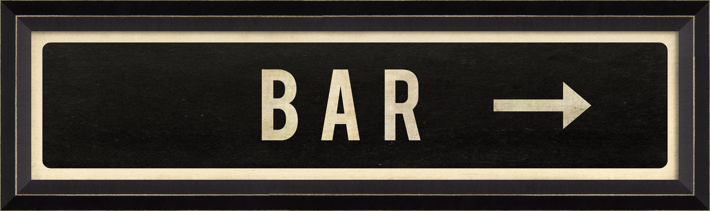 BAR with Right Arrow Sign