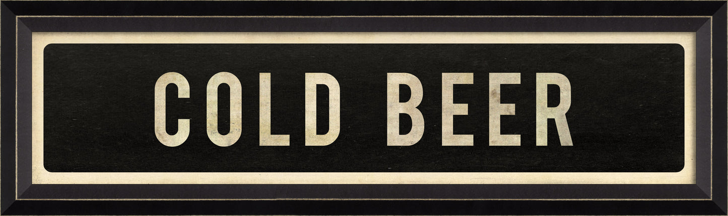 COLD BEER Sign