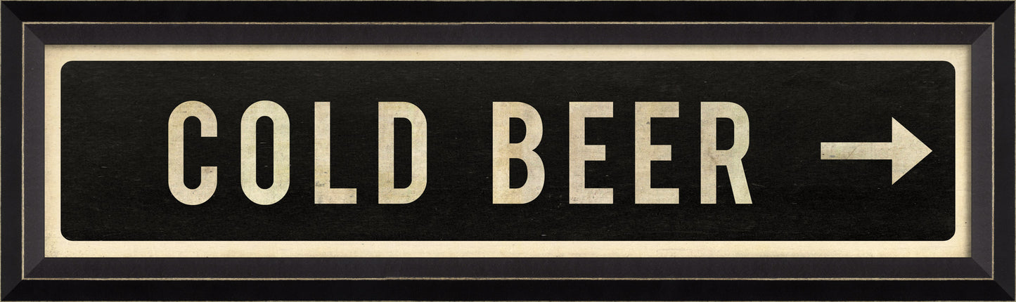 COLD BEER Sign