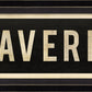 TAVERN Sign with Right Arrow