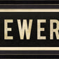 THE BREWERY Sign with Right Arrow