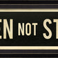 SHAKEN NOT STIRRED Sign