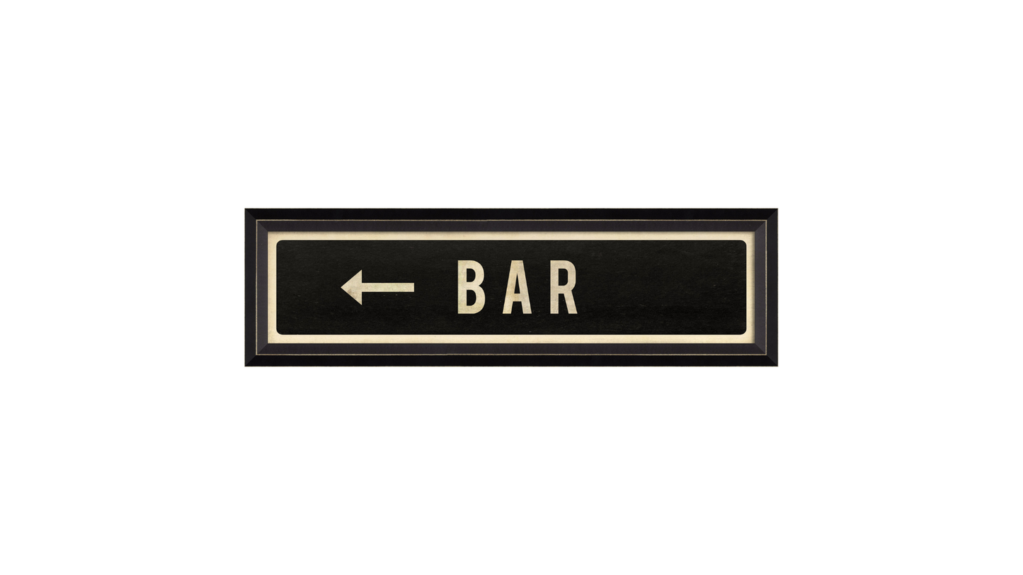 BAR with Left Arrow Sign