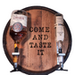 Single Pour-Double Liquor Dispenser Bourbon Barrel Head