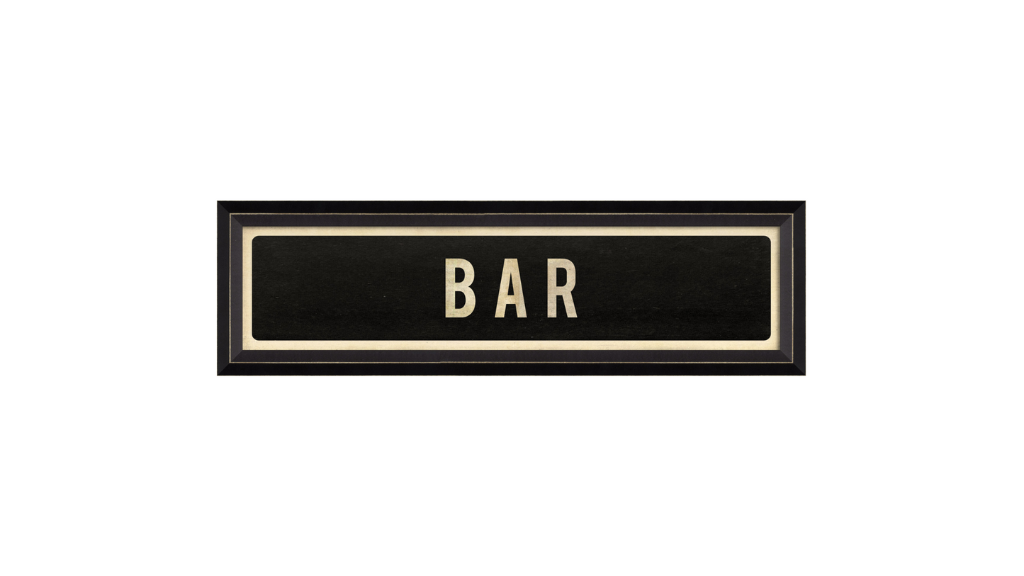 BAR with Left Arrow Sign