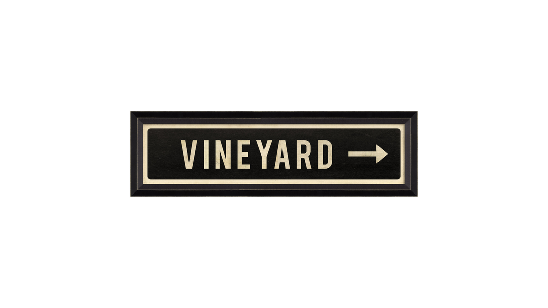 VINEYARD Sign with Right Arrow