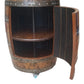 Whiskey / Wine Barrel Single Door Cabinet